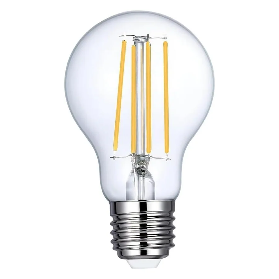 Vinaco A19 LED Filament Bulb, 8W Dimmable E26