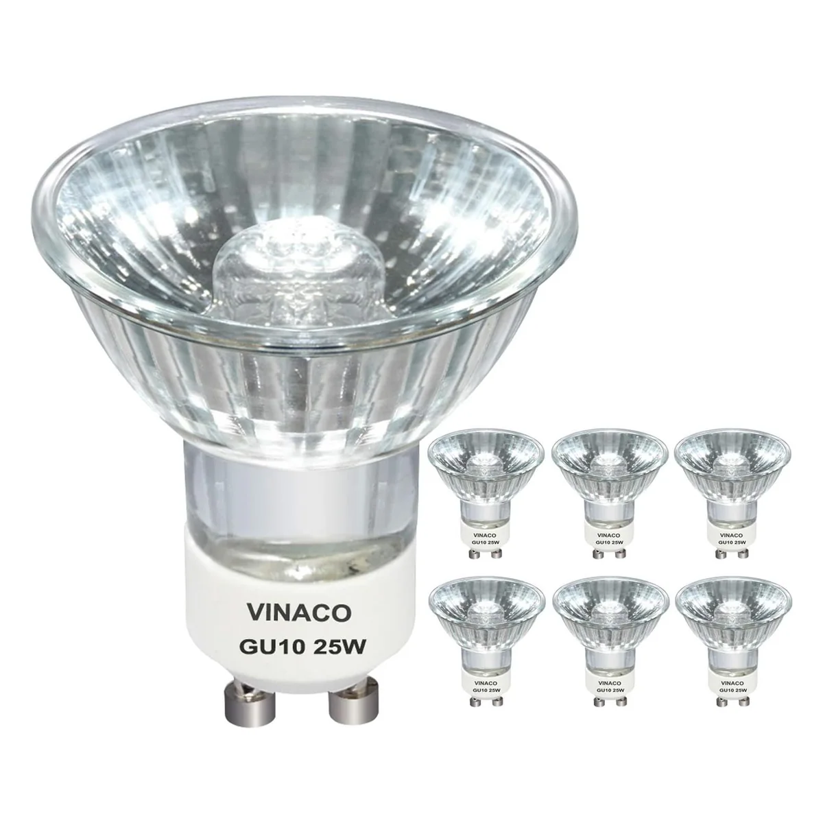 Vinaco GU10 Halogen Bulb, 120V Dimmable