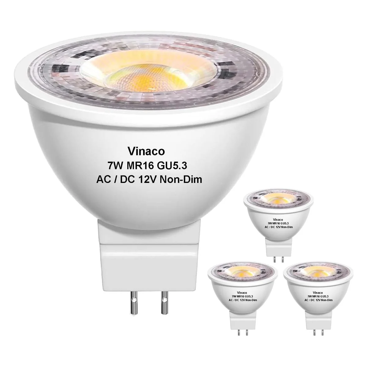 Vinaco MR16 LED Bulb, 7W 12V GU5.3
